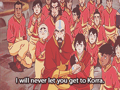 ebonynightwriter:   Parallels | Tenzin and Lin refusing to give Korra up to the
