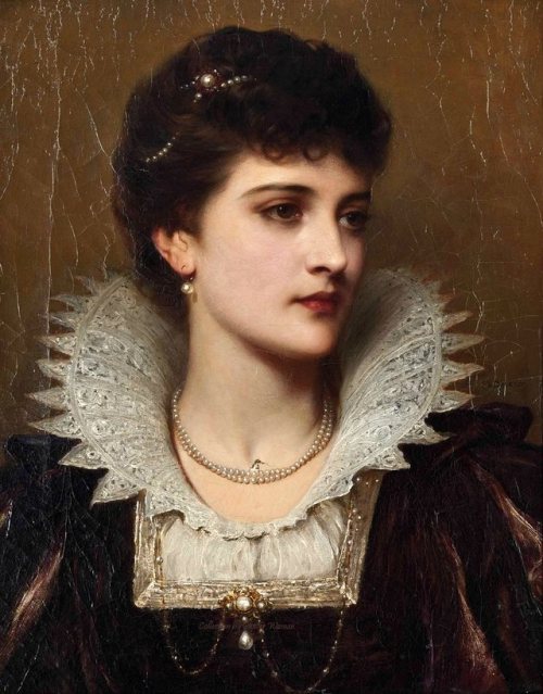 Amy Robsart, Thomas Francis Dicksee.