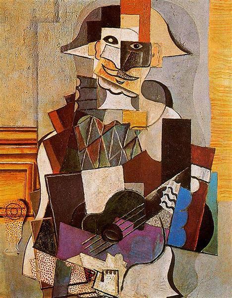 Harlequin, Pablo Picasso, 1918