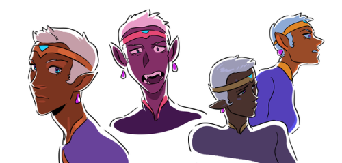 toastyhat:Allura with short hair (and pointy teeth)!