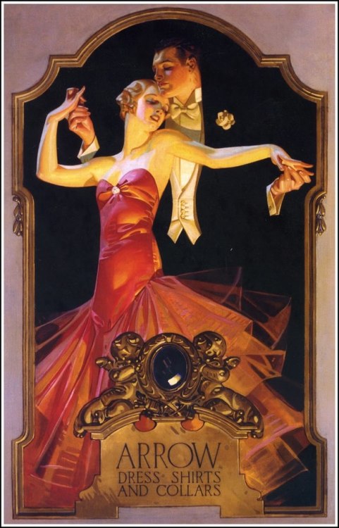 vintage-every-day:Dancing couple, 1930. J.C. Leyendecker (Joseph Christian) (1874 - 1951).