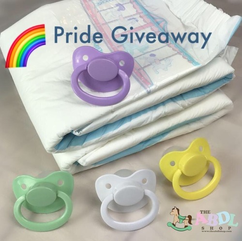 theabdlshop:  🎠🌈 The ABDL Shop Pride Giveaway 🌈🎠  The ABDL Shop is celebrating Pride this month by giving back! Enter for a chance to win!  Winner receives:   🌈 10-pack of Carousel Diapers  🌈 4-pack of adult pacifiers (mint, purple,