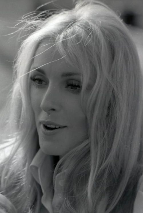 Sharon Tate during the filming of 12+1/ The Thirteen Chairs, in Rome (1969)