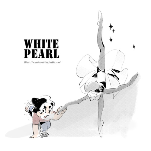 oceaniespainting:Dancing with pearls!