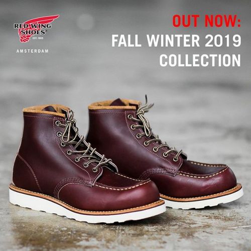 Red Wing Amsterdam’s favourite Fall Winter 2019 release: the 8856 Classic Moc Toe in Oxblood M