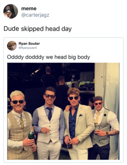 tastefullyoffensive:  Never skip head day. (via carterjagz)