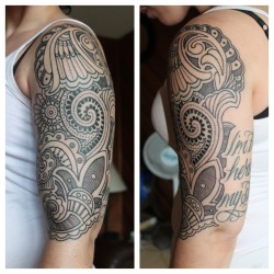 fuckyeahtattoos:  my paisley half sleeve. 