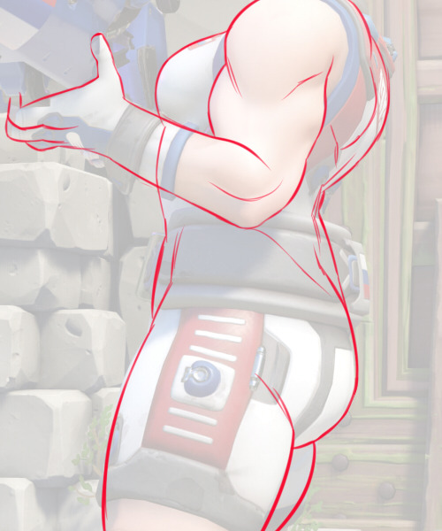 orangekissess:  anon wanted help figuring out zaryas body typeheres a zarya body type ref. i red lined screen caps of her. there u go  Yeeeessssssssssss