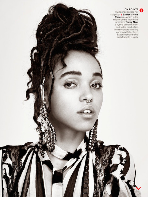 everybodylovesfkatwigs:FKA twigs - Vogue US scans Twitter: luckyRobsCandy