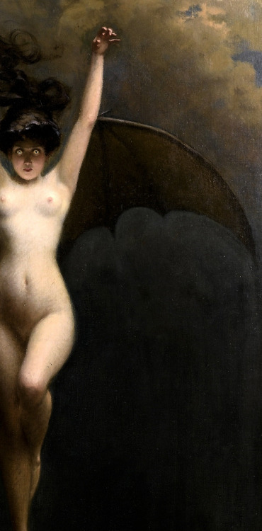 aqua-regia009: Woman as a flower   / The Bat-Woman (c.1890)by  Albert Joseph Pénot