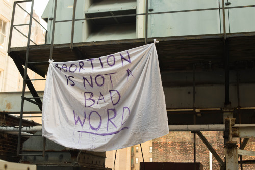 annamakesthings: ABORTION IS NOT A BAD WORD, 2015The final part of a series of installations, perfor