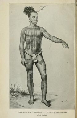 reborn-in-the-sea:A tattooed man from Lukunor,