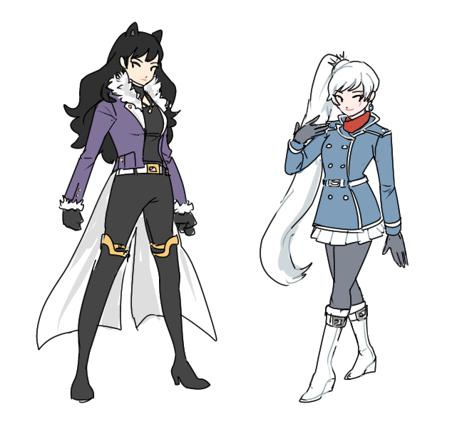 my take on some alternate looks for atlas weather blake and weiss featuring:my fluffy