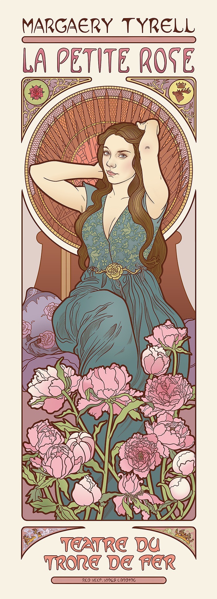 englishbondage:  xombiedirge:Mucha-Inspired Game of Thrones Series by Elin Jonsson / Store / TumblrToo