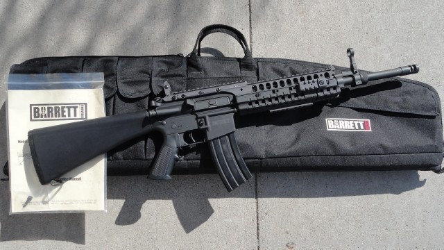 gunrunnerhell:  Barrett M468 An AR-15 chambered in the relatively new 6.8 SPC cartridge,