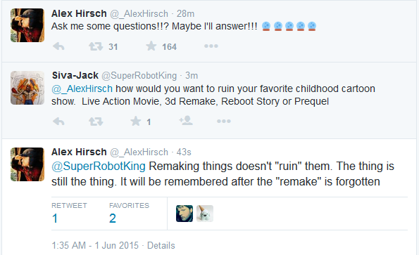 laur-rants:  Alex Hirsch being a perfect cinnamon roll on Twitter to his fans.