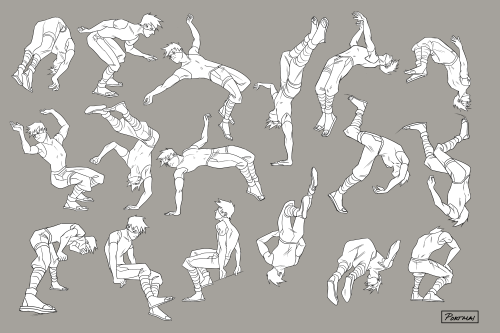 I was practicing poses and I turned them all into Kakashi… 