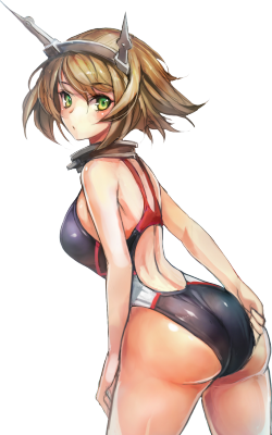 reversedaura:Transparent swimsuit Mutsu~Original source