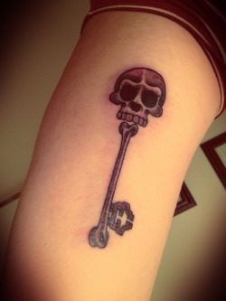 fuckyeahtattoos:  My “skeleton” key tattoo