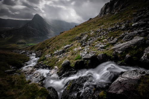 Following the falls up the mountain