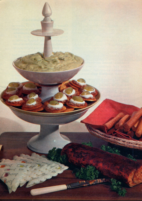 Good Housekeeping Appetizer Book, 1958. USA. Via Eudaemonius / flickr