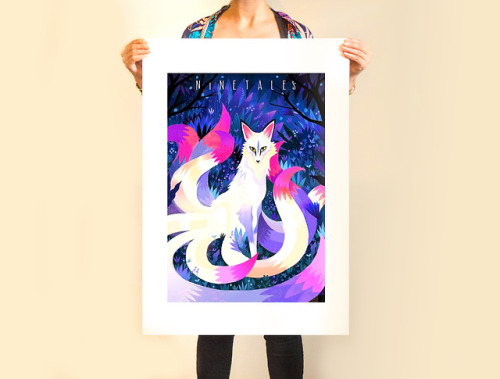 Hi Guys! So excited to show you my Ninetales! Available in 30X45 cm and 90X60 cm on Etsy.New color v