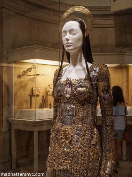 Details from “Heavenly Bodies: Fashion and the Catholic Imagination” MET Museum Exhibition including