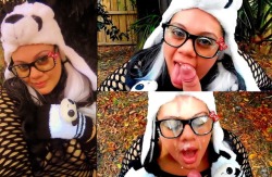 mylatinacrush:  Panda Style :DFollow me on Twitter @MyLatinaCrush