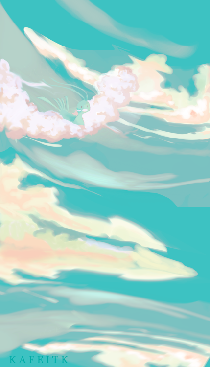 Altaria | without backgroundclear version on the left and motion blurred on the right