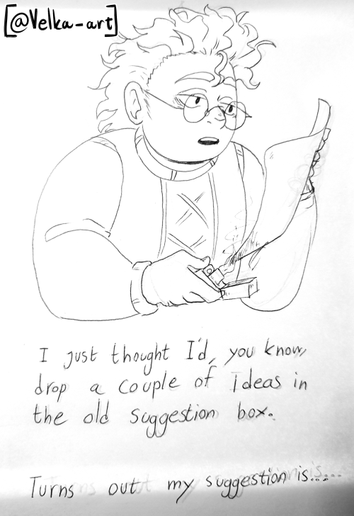 velka-art:Another doddle from work. I finished season 3 and Martin burning statements was one of my 