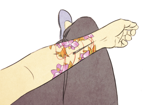 tinybro: a random soulmate au idea i had, where a person has a mark/tattoo on their arm to represent