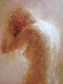 Artbeautypaintings:  Shower Under Skylight - Michael Mao
