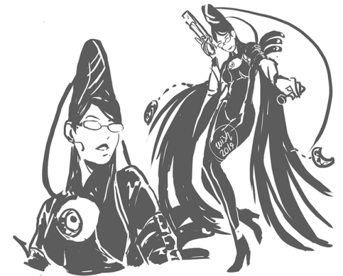 Random messy Bayonetta sketches. Very little reference was used ‘cause I felt lazy.