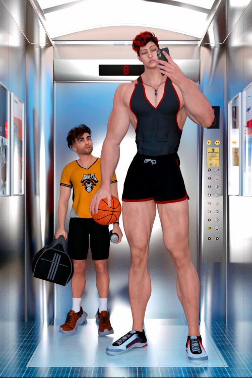 In The Elevator