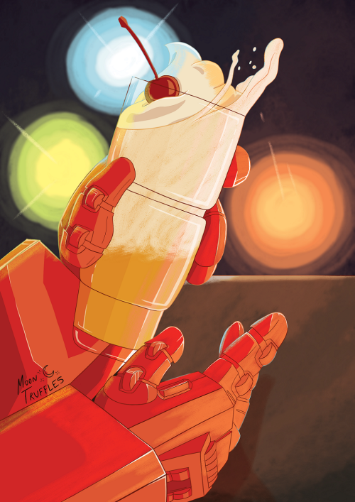 My full piece for the super fun Specialties from Maccadam’s fan book! It’s all TF-themed drink recip