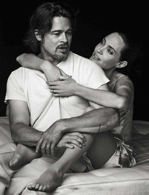 Les Beehive – Angelina Jolie and Brad Pitt by Peter Lindbergh for Vanity Fair Italia, November 11th 