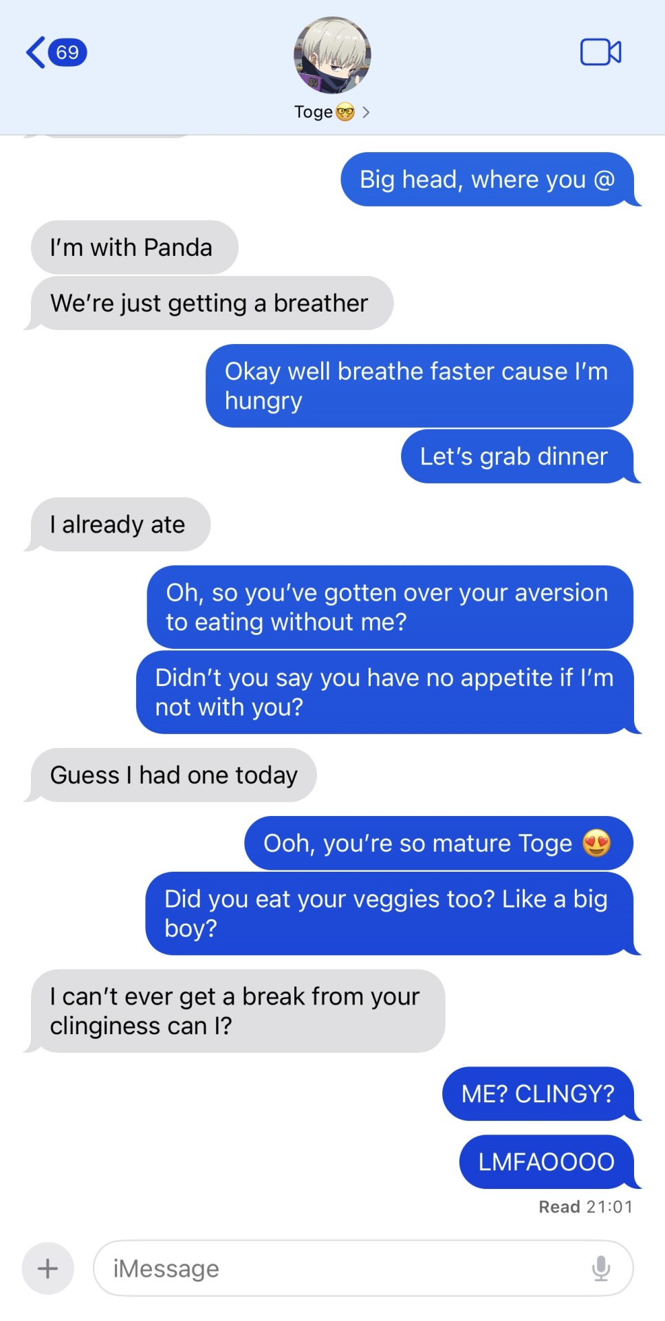 Clingy?