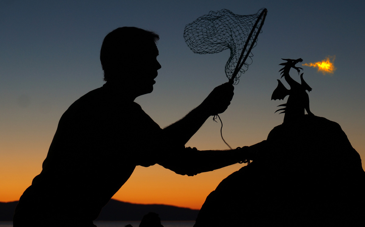 tastefullyoffensive:  Sunset Selfies by John Marshall  “This collection started