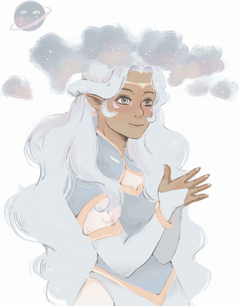 lemon-creme:  allura’s hair is so big and puffy 