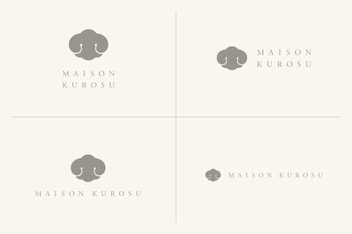 MAISON KUROSU logomark client｜maison kurosu art direction, graphic design｜DIVE maison kurosu 東京都世田谷区