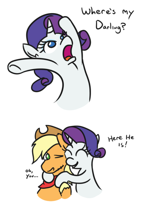 Porn photo jargwellprescott:Rarity and Applejack, in