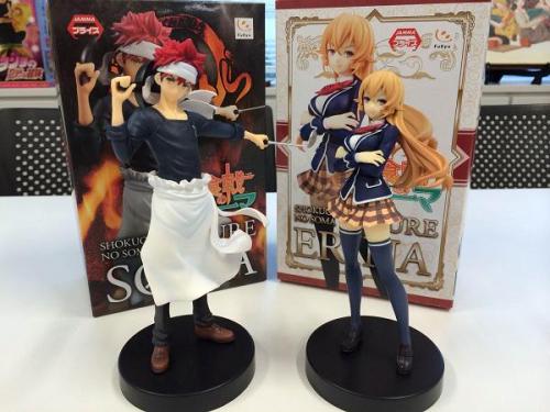 plastichusbando:【グッズ情報】7月下旬投入予定のアミューズメント景品「フィギュア創真／えりな」のサンプルをいただきましたのでパシャり♪二人並んだときの身長差も再現！