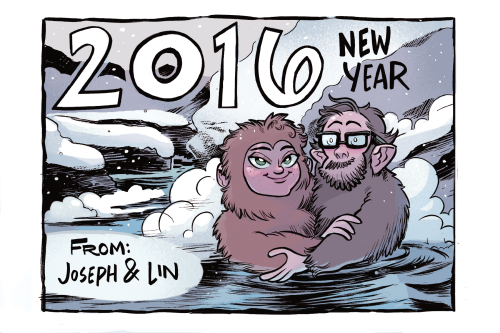 Happy New year, here’s a post card we sent out to Patreon and family.