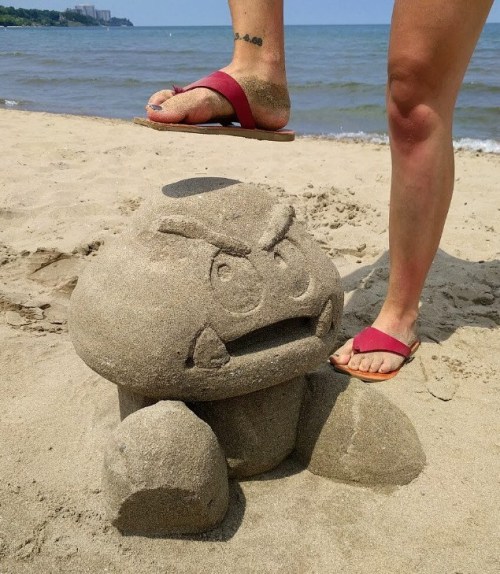  Nintendo Sand Sculptures 