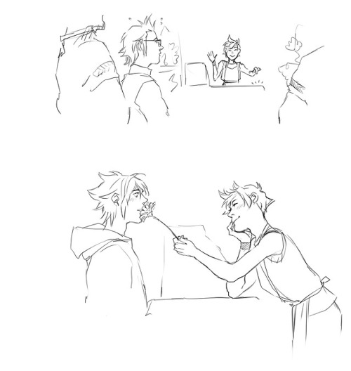 kaciart:   Patreon | Ko-Fi  -   So Noct got chased by a mob of girls and ducked into the first open door after turning a corner and whipped the sign Proms like ‘I hope youre not planning to rob the place - a florist is hardly a lucrative target’ Keep