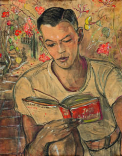 fleurdulys:Reading a Book - Adrien-Jean le Mayeur