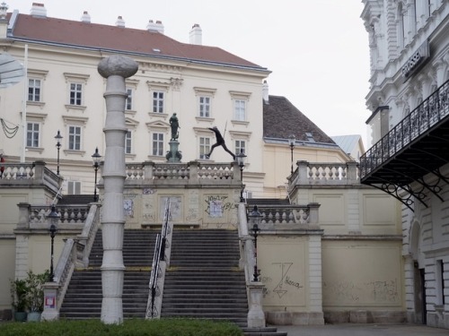 Leaping man in Vienna.