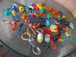 1nstant-qway:  chibihalo:  Felt just good enough to make some Kandi last night, and Kandi I made :D  Nothing feels better than a hot needle through plastic, am I right? Gotta re-stock for Imagination Land and phoenix comicon :D   is that a fucking spoon