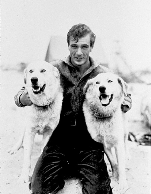 deforest:Gary Cooper and friends on the set of The Spoilers, 1930