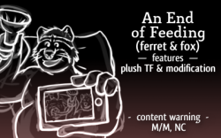 It was a regular disappointment to see, every morning, the scale that only read 700 pounds.  I used to be a lot bigger—filling a bed with over half a ton of immobile ferret flab—till I started dying regularly and the doctor said I needed to ease up